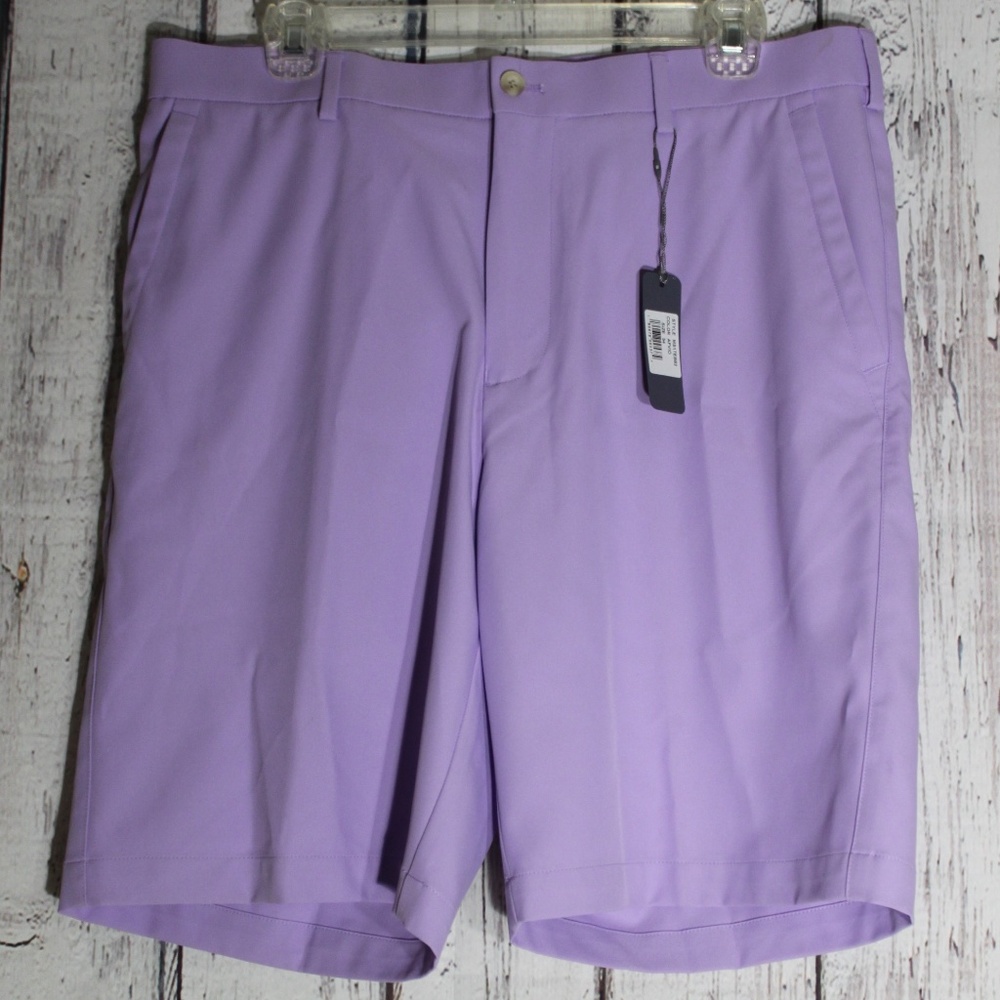 Peter Millar Crown Sport Shorts Size 34 Purple